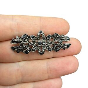 Vintage Victorian Brooch Marcasite Pin Victorian Jewelry